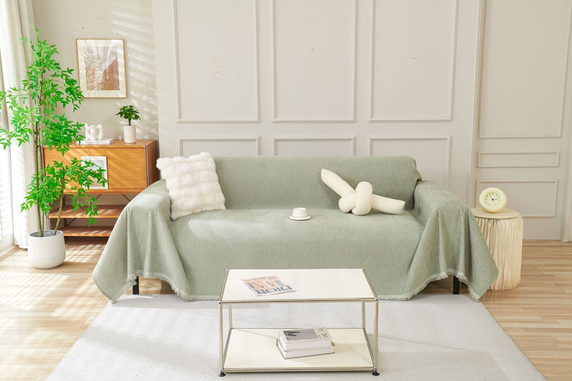 Sofa Throw - Elligate - Sage Green