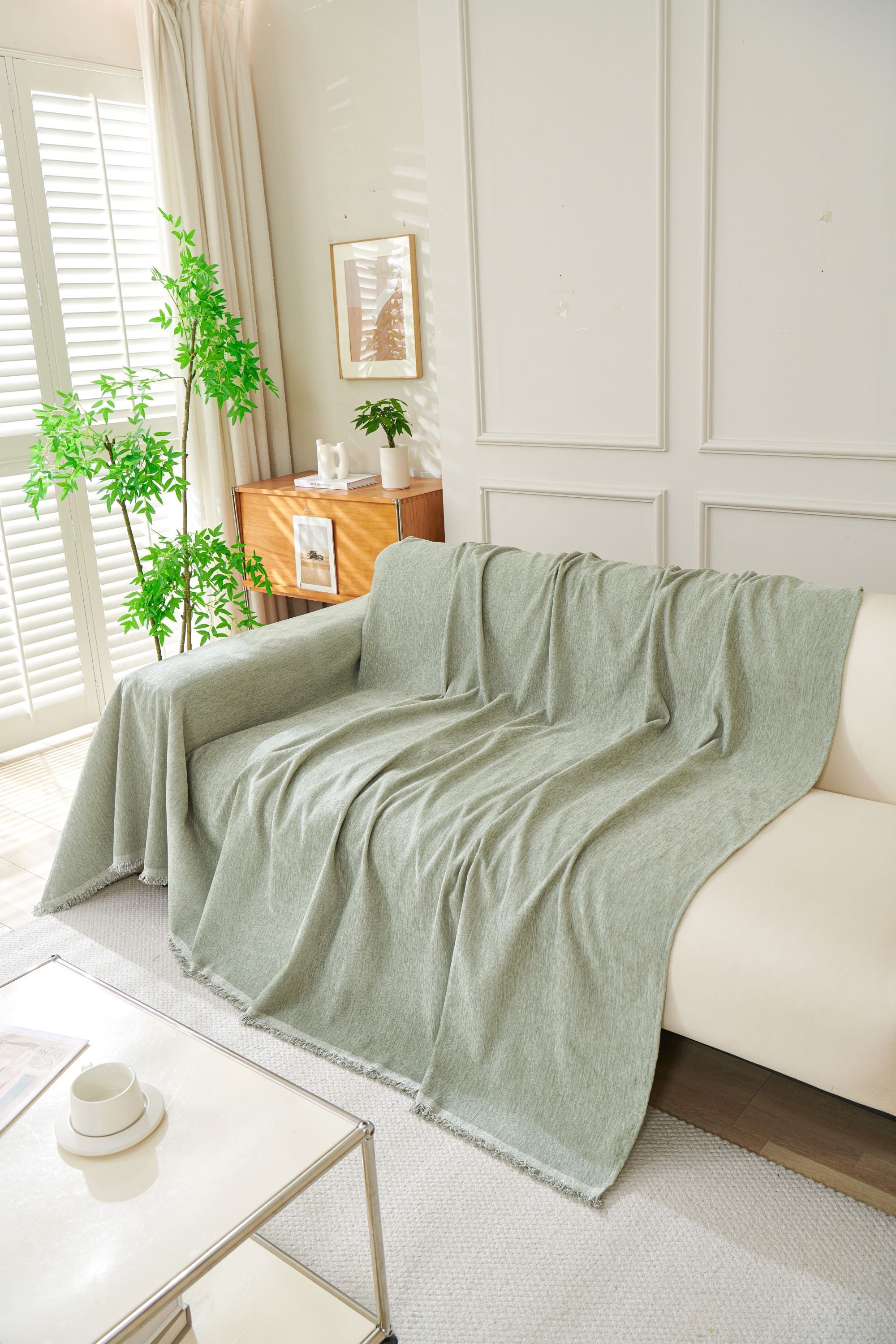 Sofa Throw - Elligate - Sage Green