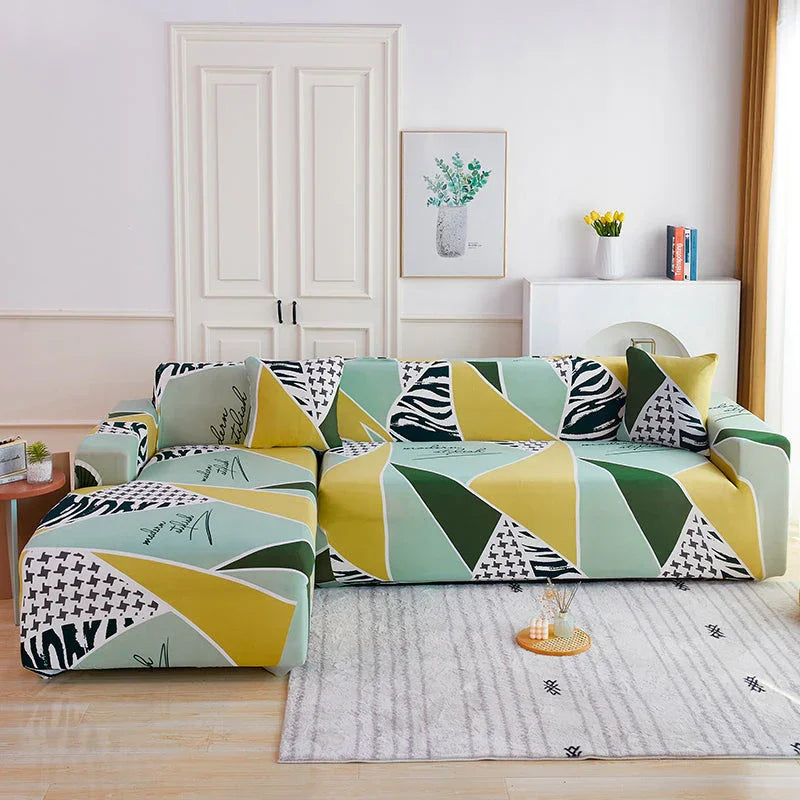 Corner Sofa Cover - Folige - Adaptable & Expandable - The Sofa Cover Crafter 