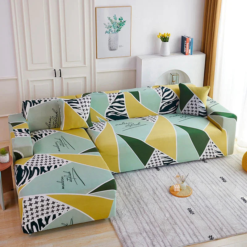Corner Sofa Cover - Folige - Adaptable & Expandable - The Sofa Cover Crafter 