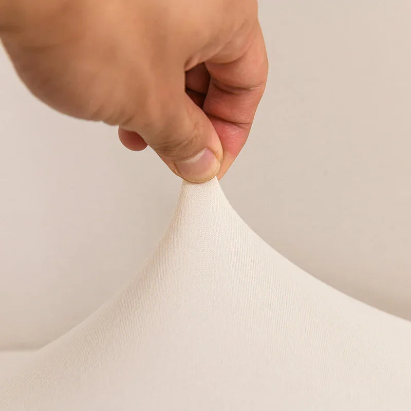 Sofa Bed Cover - Beige - Adaptable & Expandable - The Sofa Cover Crafter 