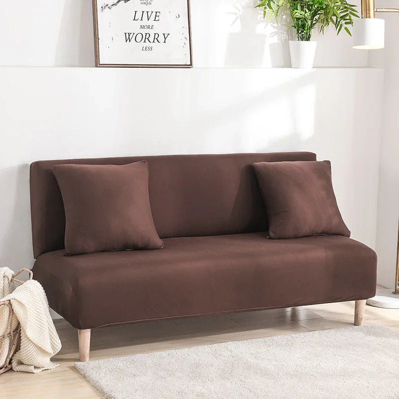 Sofa Bed Cover - Chocolate - Adaptable & Expandable - The Sofa Cover Crafter 