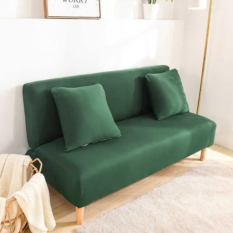 Sofa Bed Cover - Green - Adaptable & Expandable - The Sofa Cover Crafter 