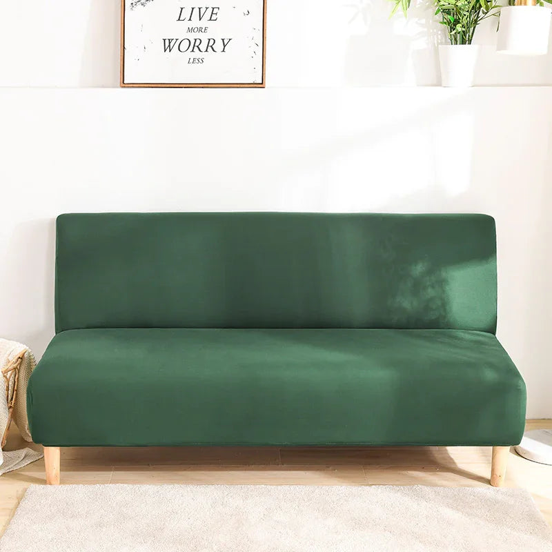 Sofa Bed Cover - Green - Adaptable & Expandable - The Sofa Cover Crafter 