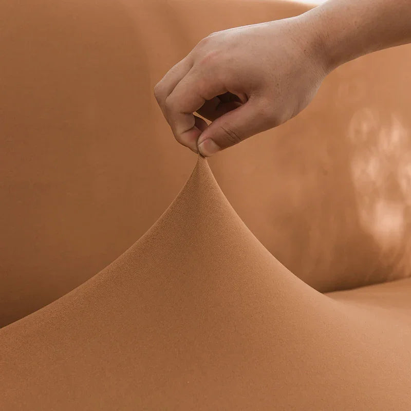 Sofa Bed Cover - Light Brown - Adaptable & Expandable - The Sofa Cover Crafter 