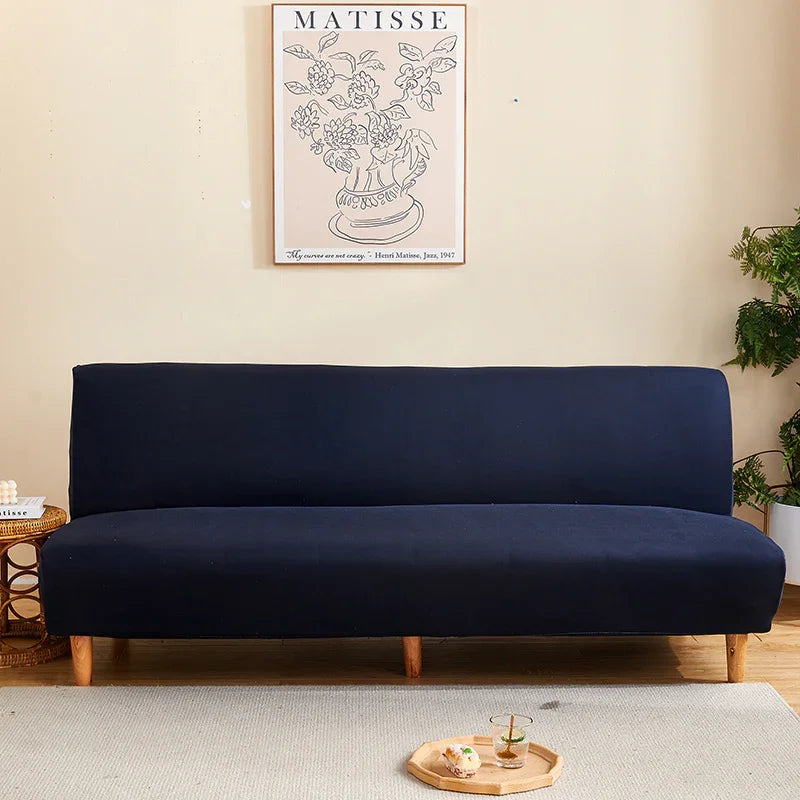 Sofa Bed Cover - Navy blue - Adaptable & Expandable - The Sofa Cover Crafter 