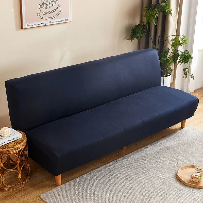 Sofa Bed Cover - Navy blue - Adaptable & Expandable - The Sofa Cover Crafter 