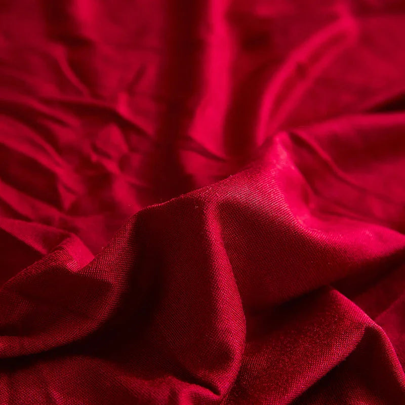 Sofa Bed Cover - Red - Adaptable & Expandable - The Sofa Cover Crafter 