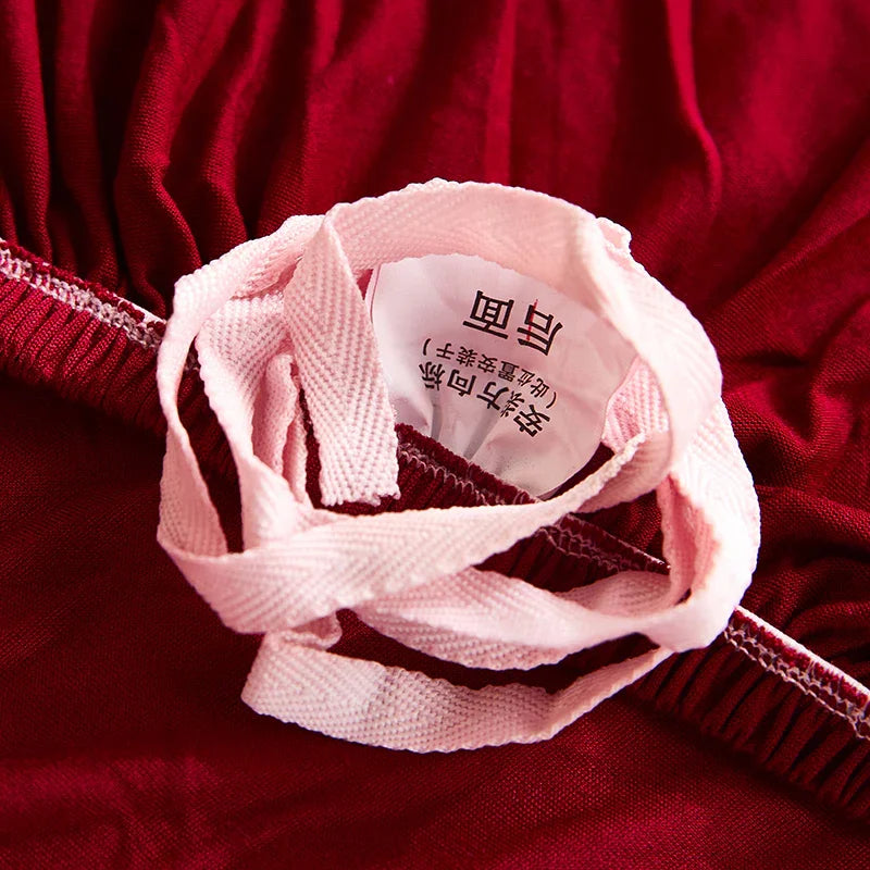 Sofa Bed Cover - Red - Adaptable & Expandable - The Sofa Cover Crafter 