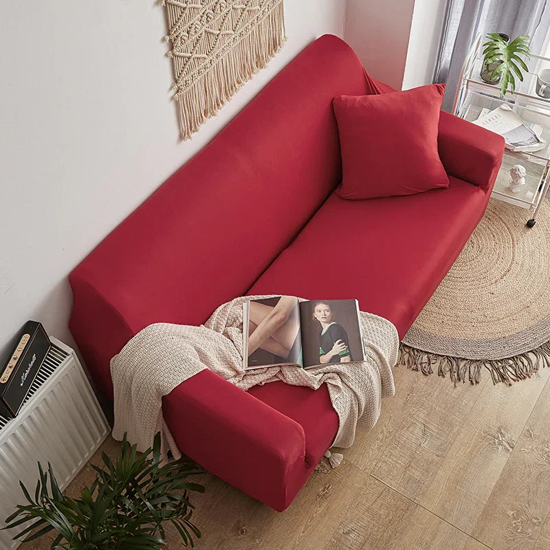 Sofa Cover - Cardinal red - Adaptable & Expandable - The Sofa Cover Crafter 