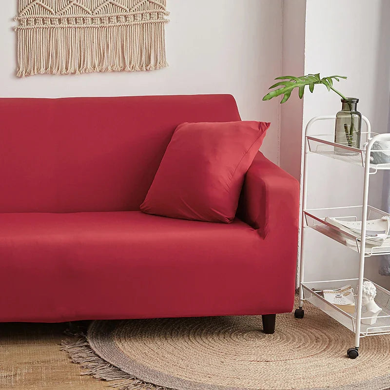 Sofa Cover - Cardinal red - Adaptable & Expandable - The Sofa Cover Crafter 