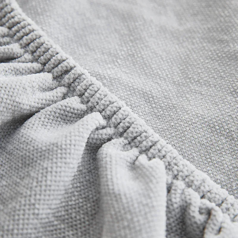 Sofa Cover -Snow Neil - Light Grey - Adaptable & Expandable - The Sofa Cover Crafter 