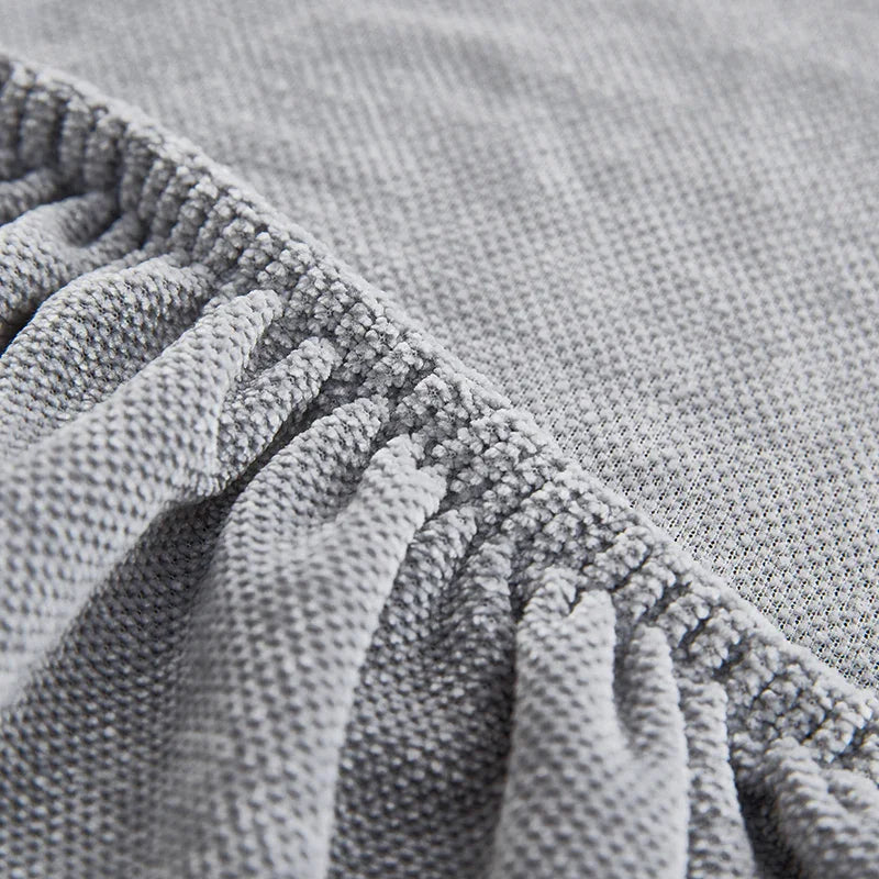 Sofa Cover -Snow Neil - Neutral Grey - Adaptable & Expandable - The Sofa Cover Crafter 