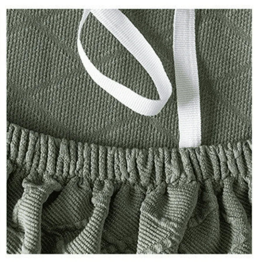 Sofa Cover - Wide Jacquard - Pale Green - Adaptable & Expandable - The Sofa Cover Crafter 