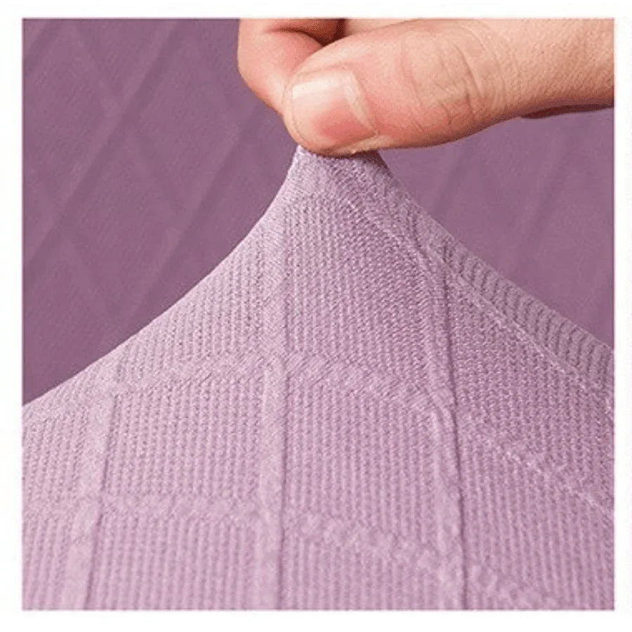 Sofa Cover - Wide Jacquard - Pale Purple - Adaptable & Expandable - The Sofa Cover Crafter 