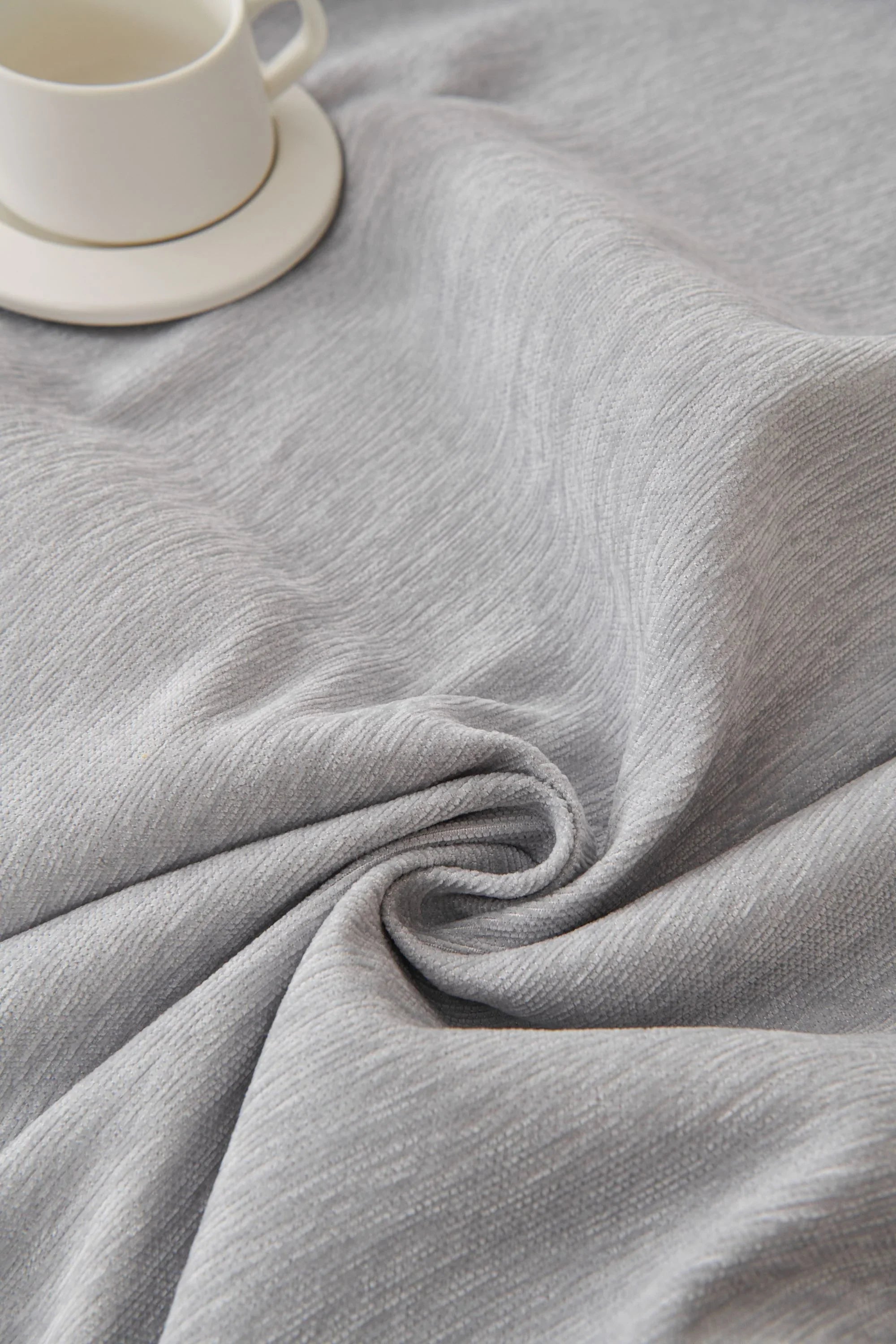 Sofa Throw - Elligate - Light Gray - The Sofa Cover Crafter 
