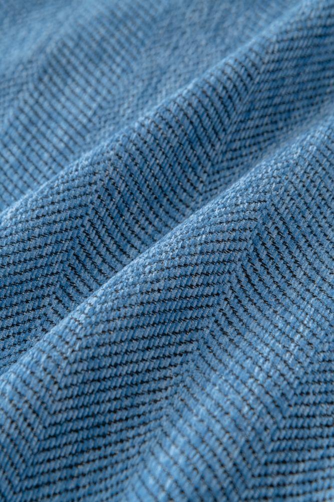 Sofa Throw - Herpome - Denim Blue - The Sofa Cover Crafter 