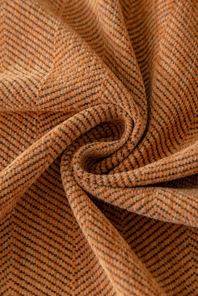 Sofa Throw - Herpome - Terracotta Orange - The Sofa Cover Crafter 