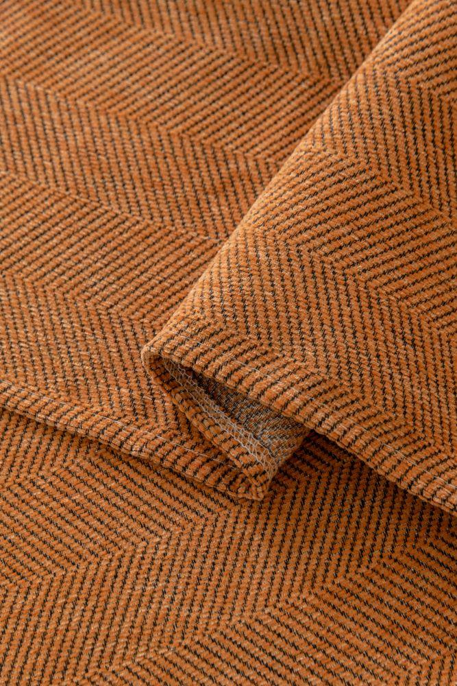 Sofa Throw - Herpome - Terracotta Orange - The Sofa Cover Crafter 
