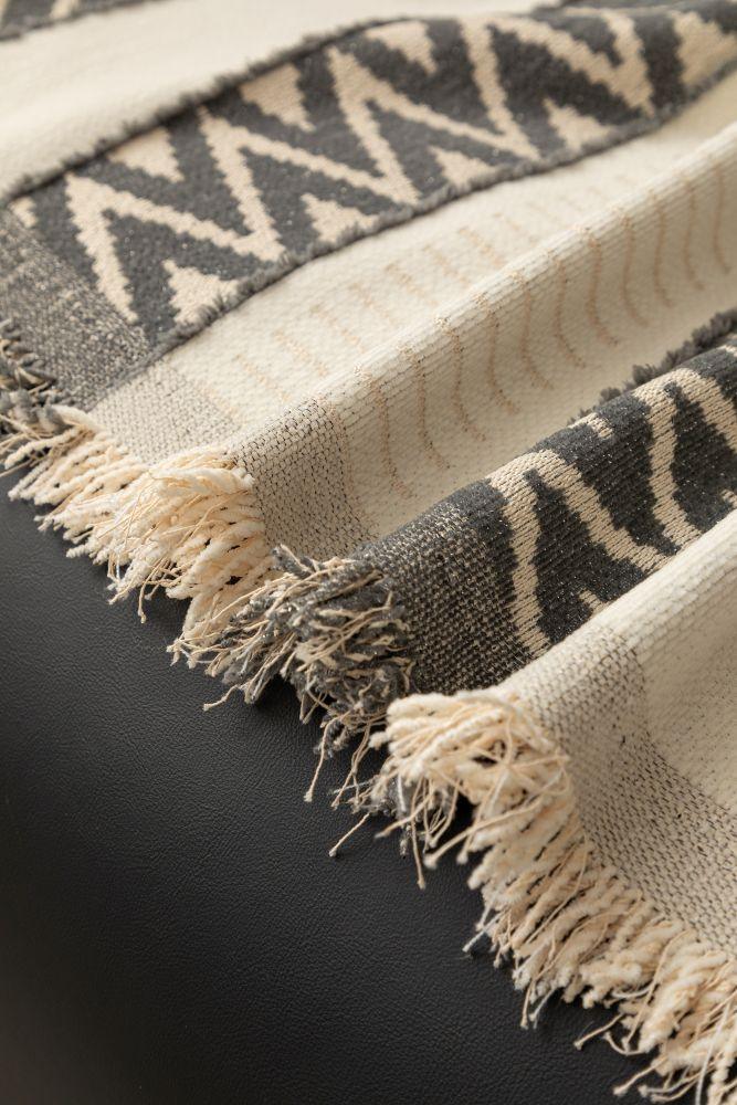 Sofa Throw - Klint - Charcoal Grey - The Sofa Cover Crafter 