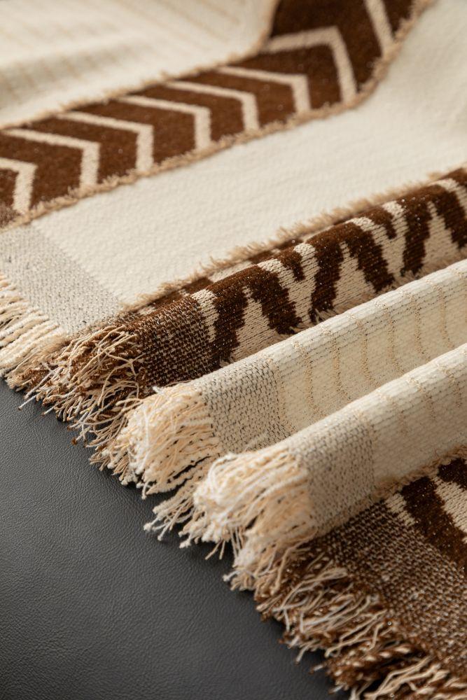 Sofa Throw - Klint - Chestnut Brown - The Sofa Cover Crafter 