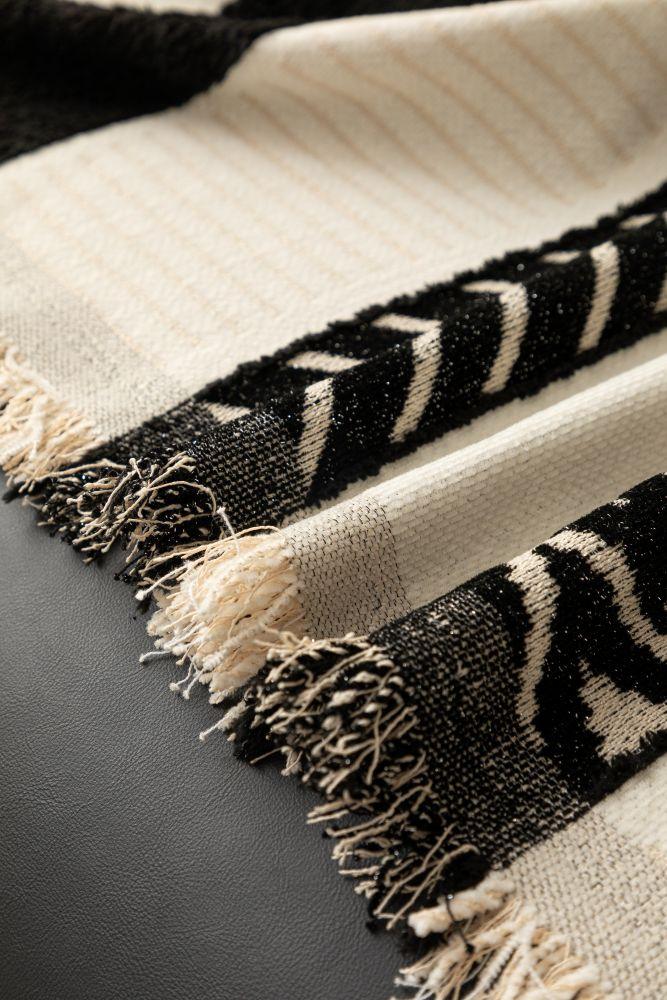 Sofa Throw - Klint - Jet Black - The Sofa Cover Crafter 