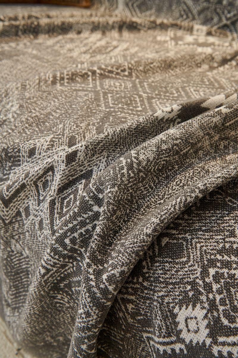 Sofa Throw - Melareve - Charcoal Grey - The Sofa Cover Crafter 