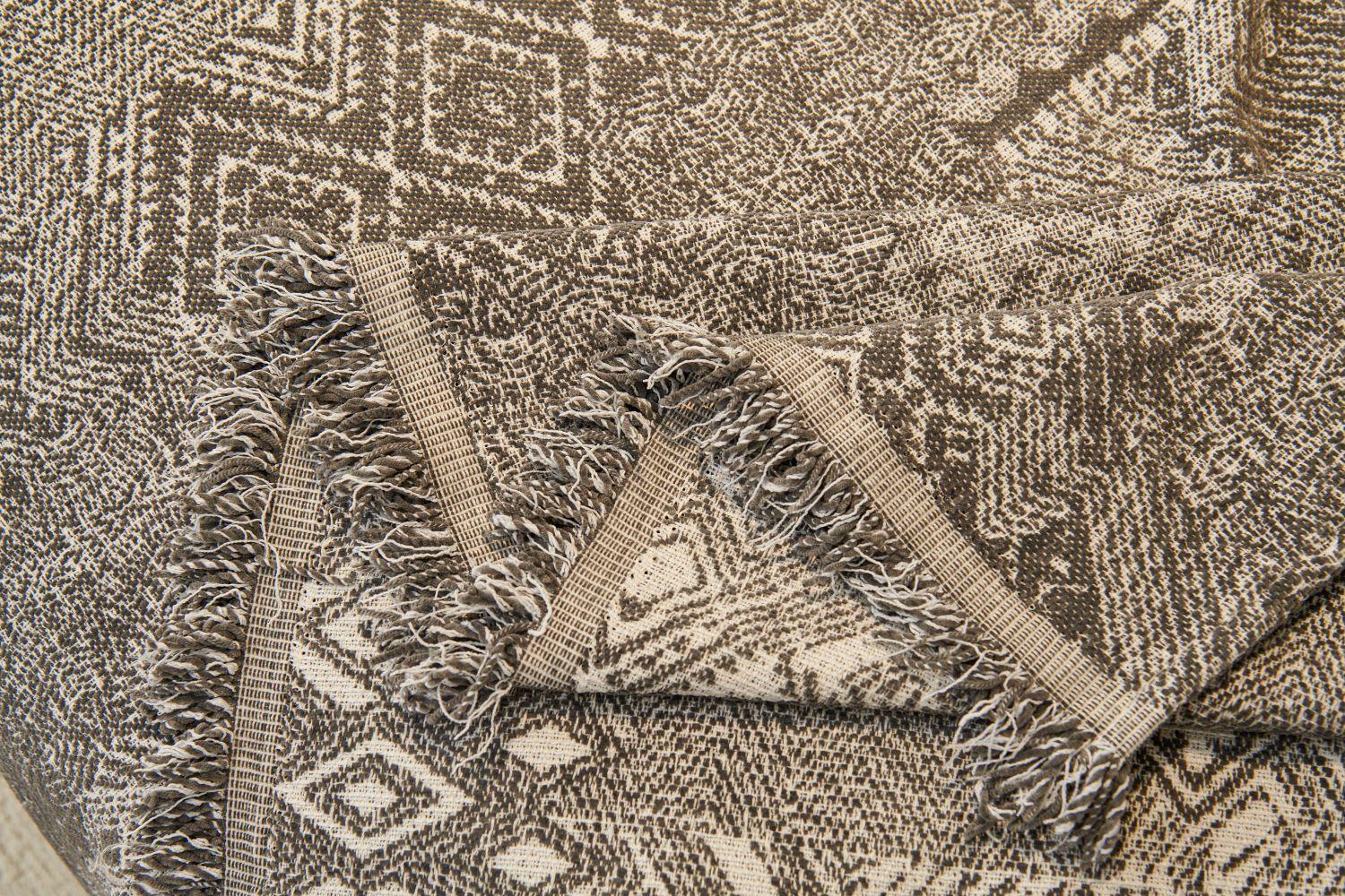 Sofa Throw - Melareve - Charcoal Grey - The Sofa Cover Crafter 