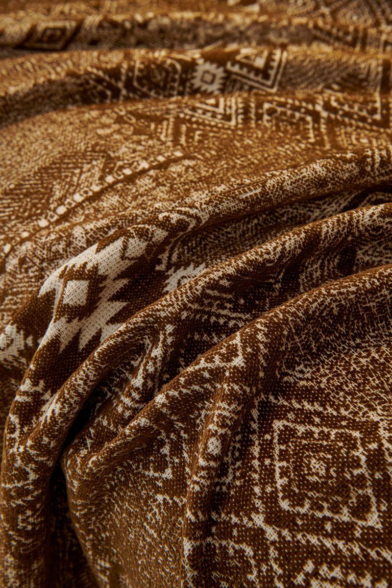 Sofa Throw - Melareve - Cocoa Brown - The Sofa Cover Crafter 