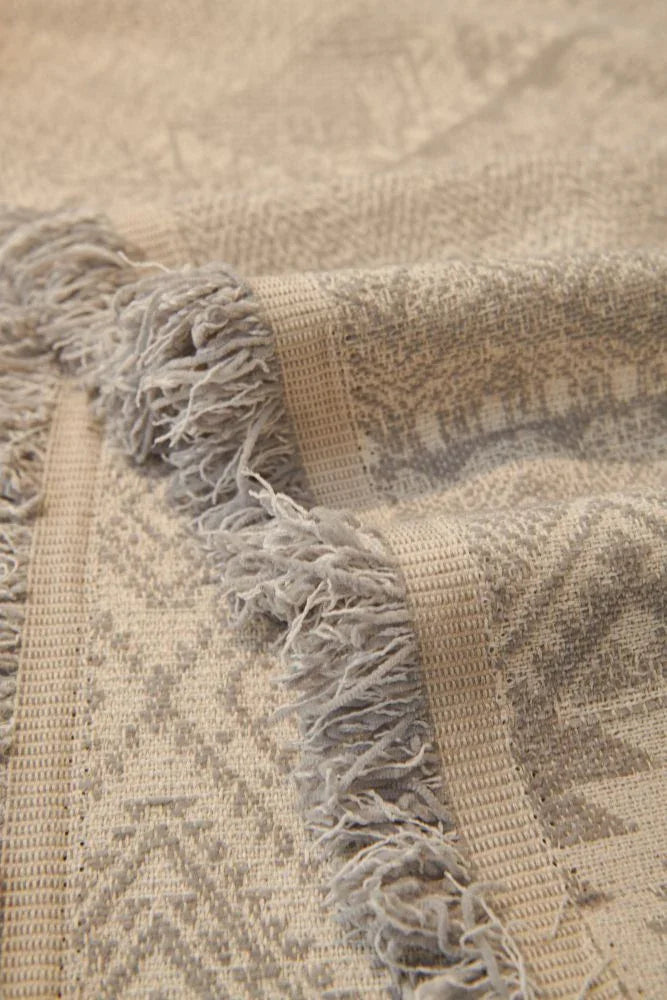 Sofa Throw - Melareve - Dove Grey - The Sofa Cover Crafter 
