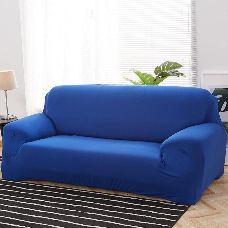 Sofa Cover - Egyptian Blue - Adaptable & Expandable - The Sofa Cover Crafter