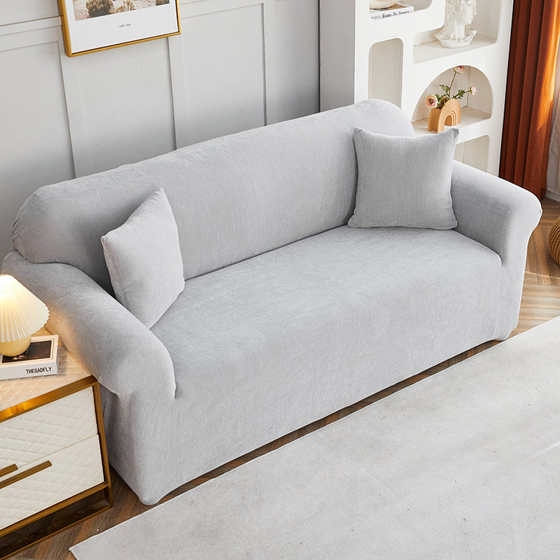 Sofa Cover -Snow Neil - Light Grey - Adaptable & Expandable