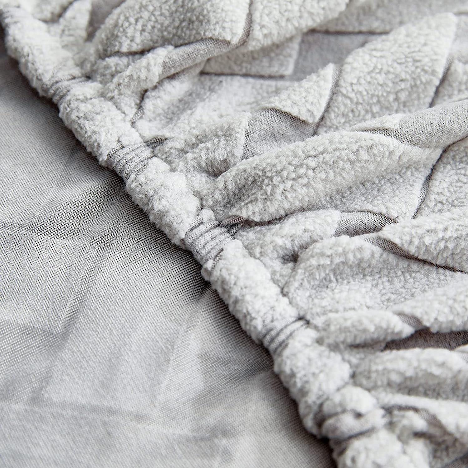 Sofa Cushion Cover - Dove Grey - Soft Elastic Jacquard Weave