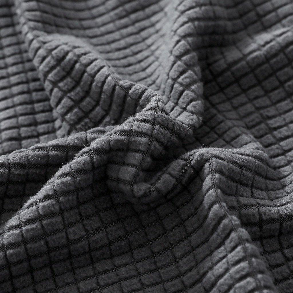 Sofa Cushion Cover - Narrow Jacquard - Dark Grey - The Sofa Cover Crafter
