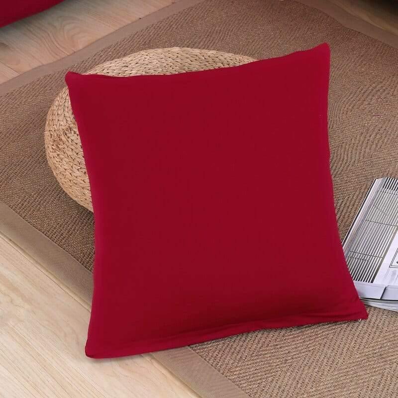 Pillow Cover - Red - 2 pieces - The Sofa Cover Crafter
