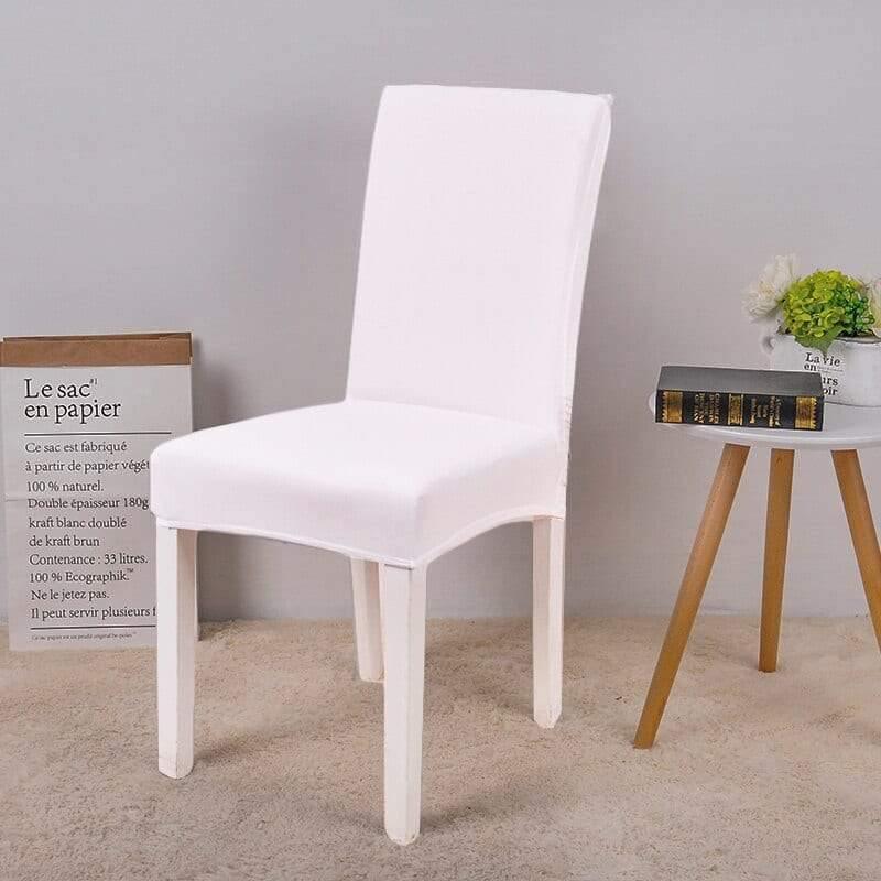 Chair Cover - White - Universel - The Sofa Cover Crafter