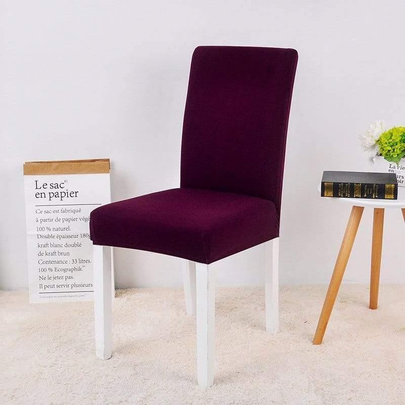 Chair Cover - Plum - Universel - The Sofa Cover Crafter
