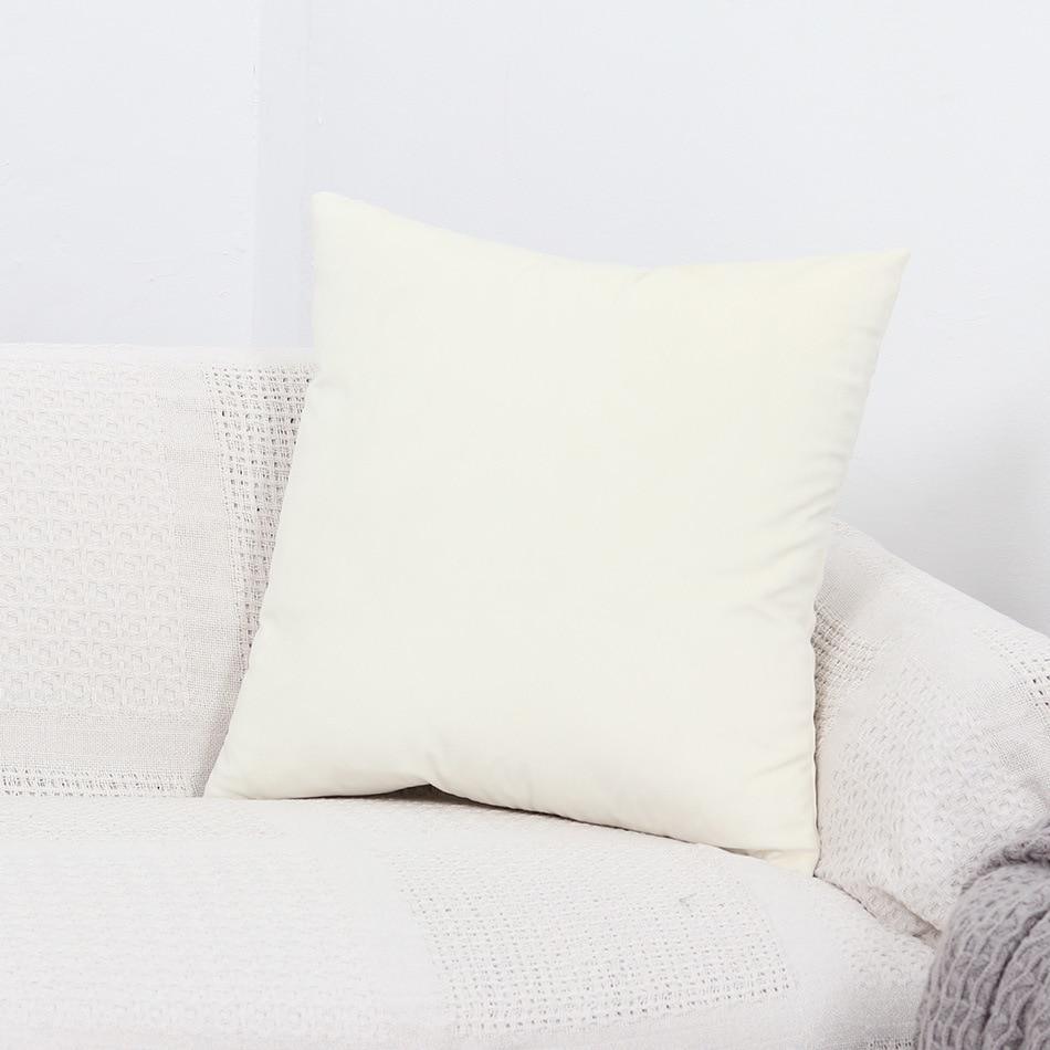 Pillow Cover - Velvet - White - The Sofa Cover Crafter