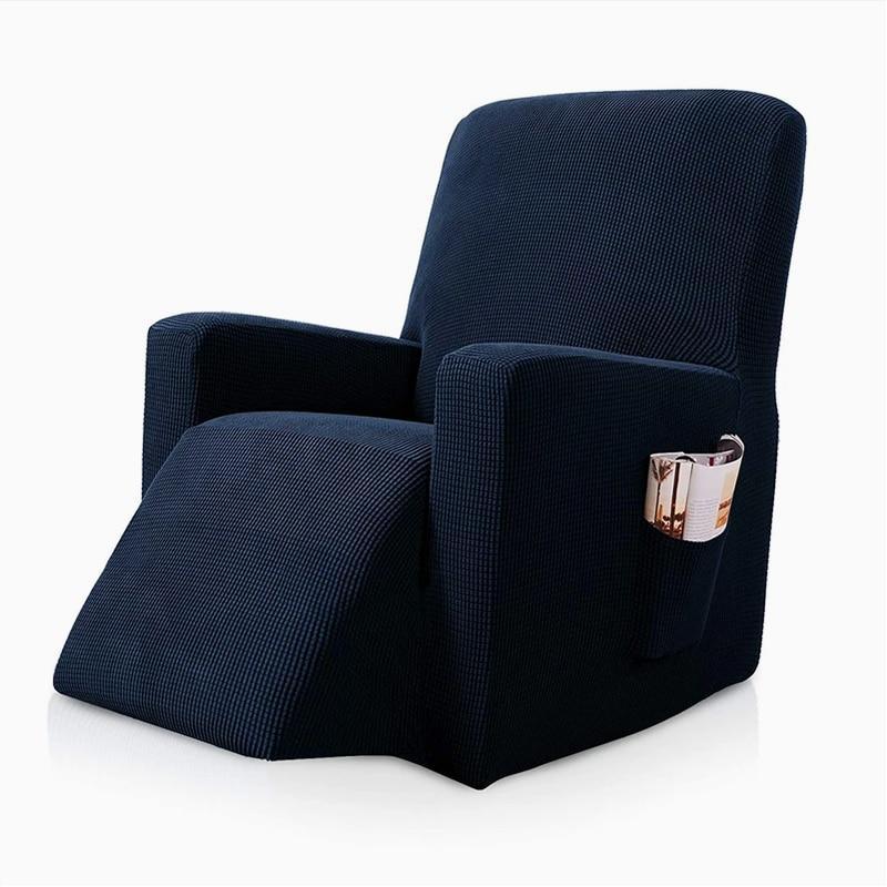 Relax Armchair Cover - Navy blue - The Sofa Cover Crafter