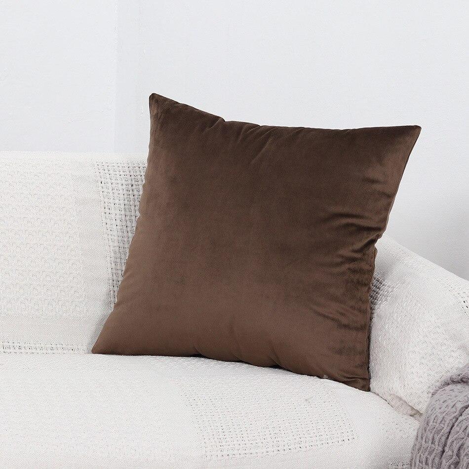 Pillow Cover - Velvet - Chocolate - The Sofa Cover Crafter