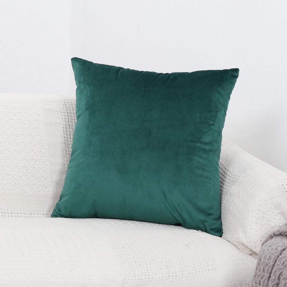 Pillow Cover - Velvet - Green - The Sofa Cover Crafter
