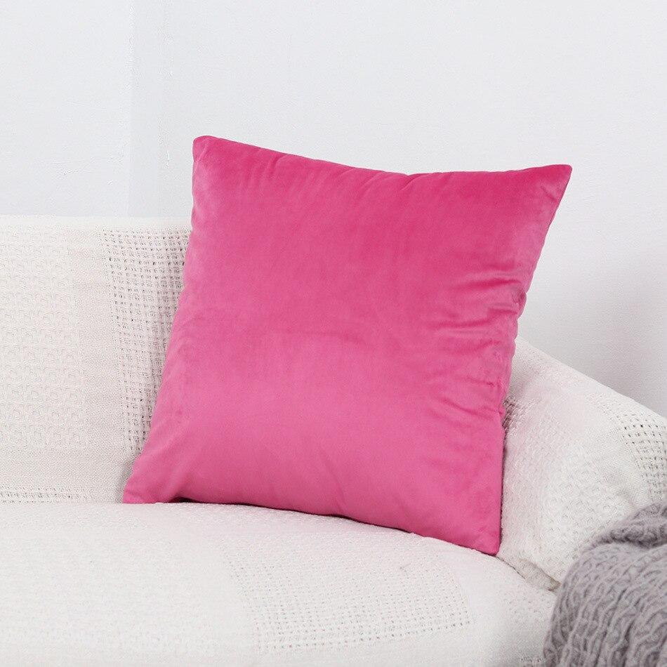 Pillow Cover - Velvet - Pink - The Sofa Cover Crafter
