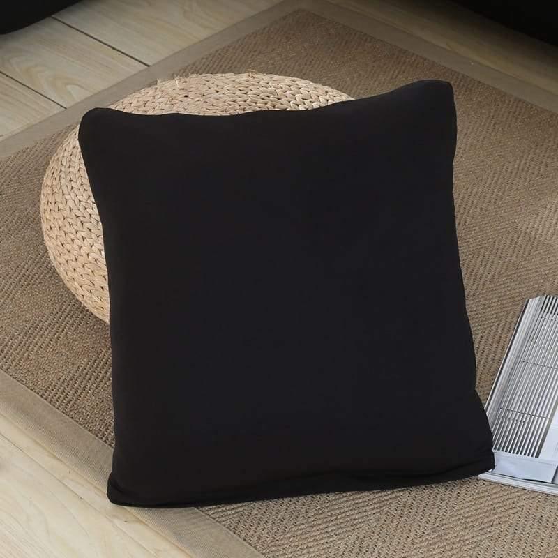Pillow Cover - Black - 2 pieces - The Sofa Cover Crafter
