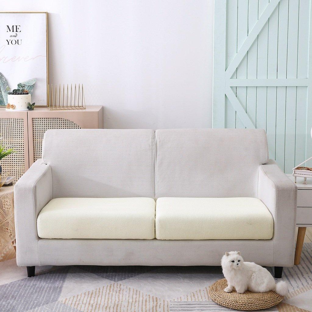 Sofa Cushion Cover - Narrow Jacquard - Cream - The Sofa Cover Crafter