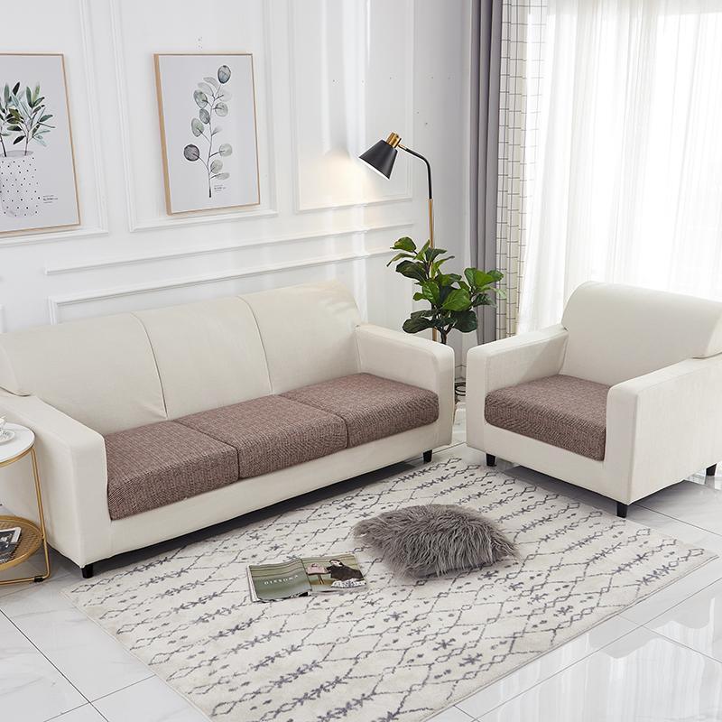 Sofa Cushion Cover - Cross pattern - Brown - The Sofa Cover Crafter