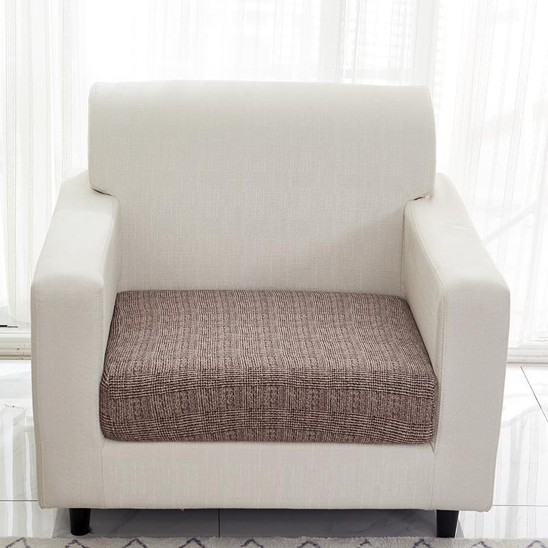 Sofa Cushion Cover - Cross pattern - Brown - The Sofa Cover Crafter