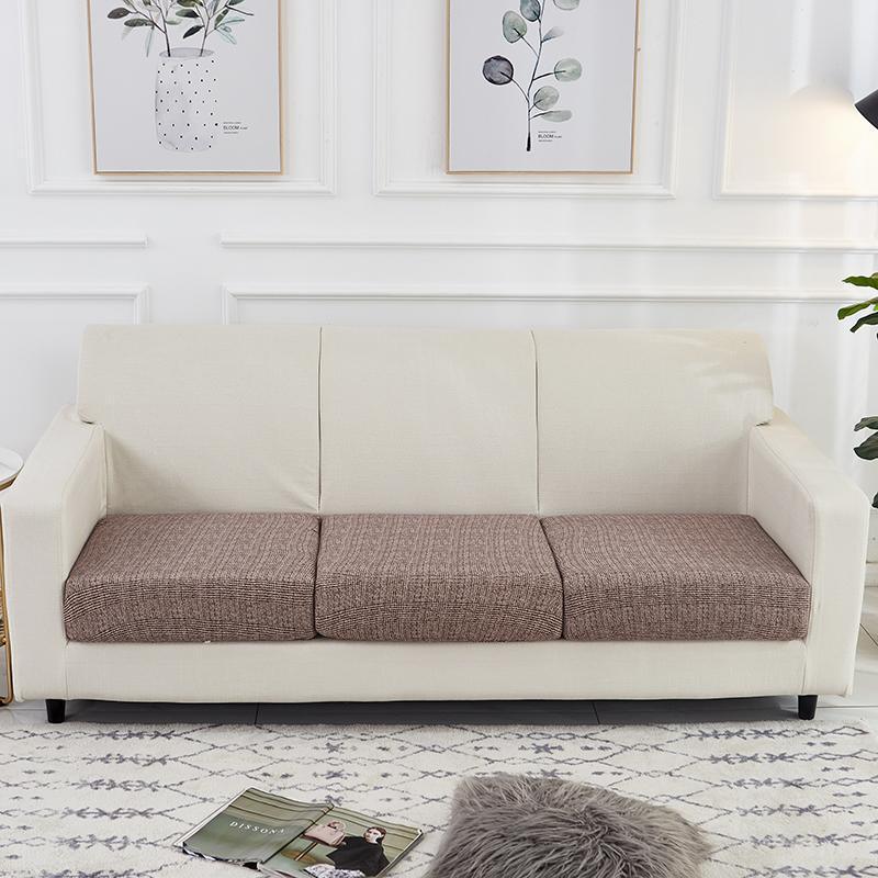 Sofa Cushion Cover - Cross pattern - Brown - The Sofa Cover Crafter