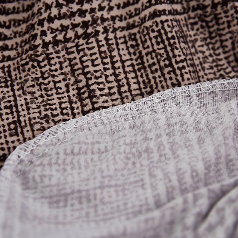 Sofa Cushion Cover - Cross pattern - Brown - The Sofa Cover Crafter