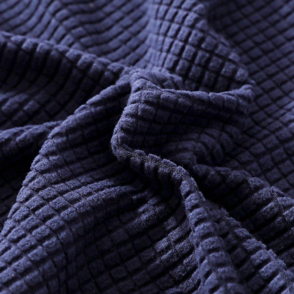 Sofa Cushion Cover - Narrow Jacquard - Navy blue - The Sofa Cover Crafter