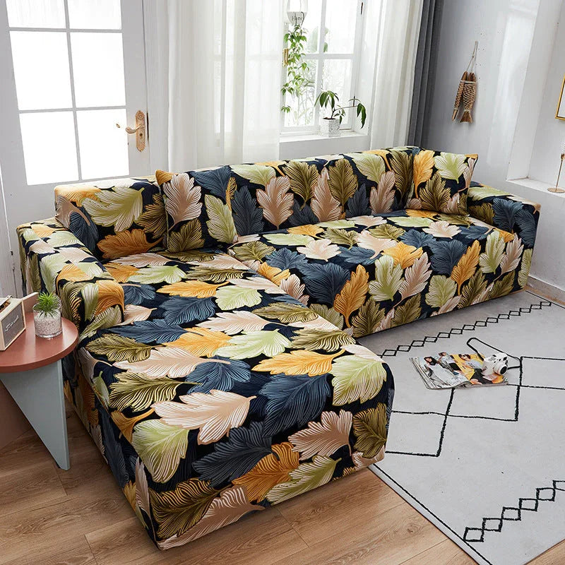 Corner Sofa Cover - Automne - Adaptable & Expandable - The Sofa Cover Crafter 